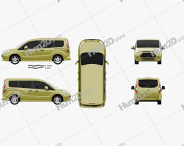Ford Tourneo Connect SWB 2013 clipart