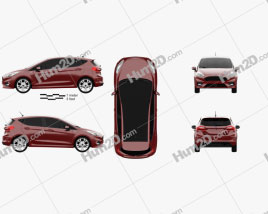 Ford Fiesta ST-Line 2017 car clipart