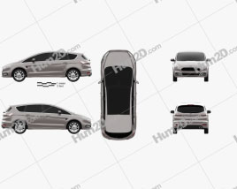 Ford S-Max Vignale 2016 clipart