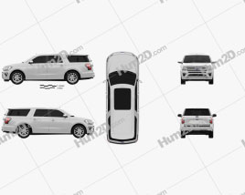 Ford Expedition MAX Platinum 2017 car clipart