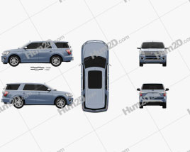Ford Expedition Platinum 2017 car clipart
