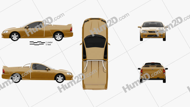 Ford Falcon Ute XR8 2006 PNG Clipart
