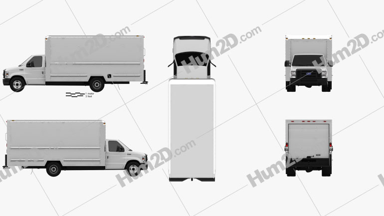 Ford E-350 Box Truck 2016 PNG Clipart