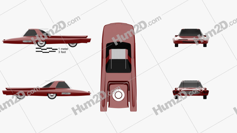 Ford Nucleon 1958 PNG Clipart