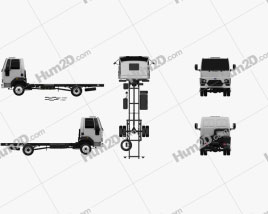 Ford Cargo (816) Chassis Truck 2013 clipart