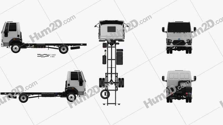 Ford Cargo (816) Chassis Truck 2013 clipart