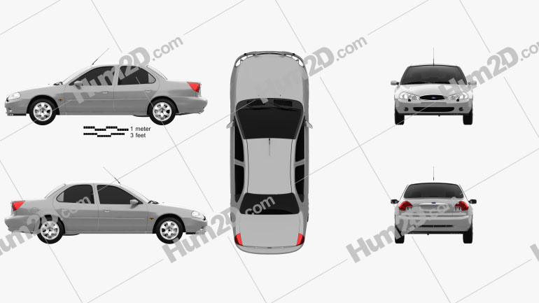 Ford Mondeo sedan 1996 PNG Clipart