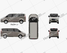 Ford Tourneo Custom L1 2017 clipart