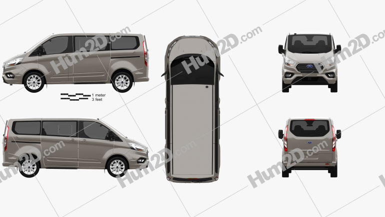 Ford Tourneo Custom L1 2017 Blueprint