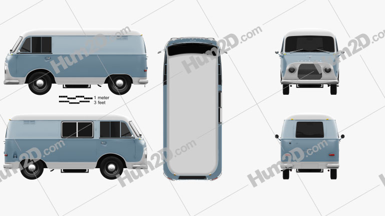 Ford Taunus Transit Fk1250 1963 Clipart And Blueprint Download Vehicles Clip Art Images In Png Psd