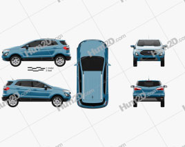 Ford Ecosport Titanium 2017 car clipart