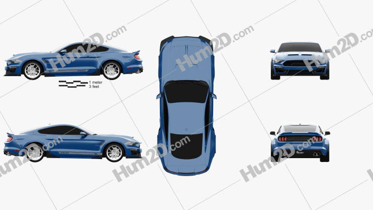 Ford Mustang Shelby Super Snake coupe 2018 Blueprint
