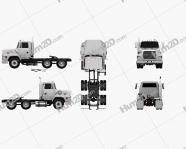 Ford Aeromax L9000 Tractor Truck 1995 clipart