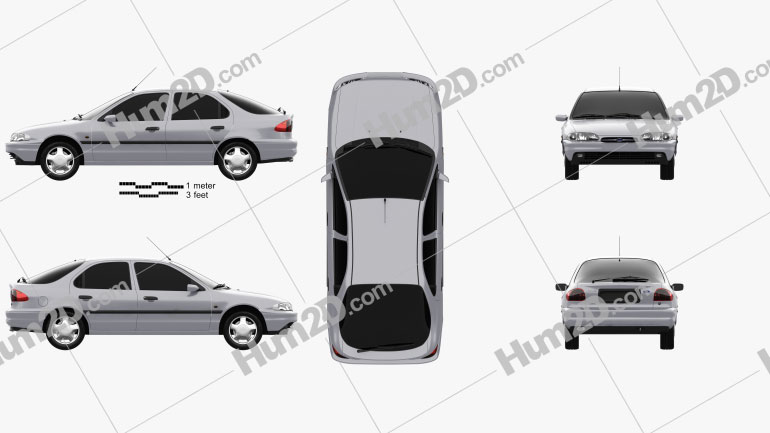 Ford Mondeo hatchback 1993 PNG Clipart