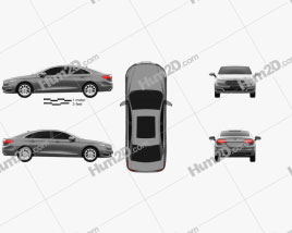 Ford Taurus CN-spec 2016 car clipart