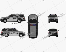 Ford Expedition Police 2017 car clipart