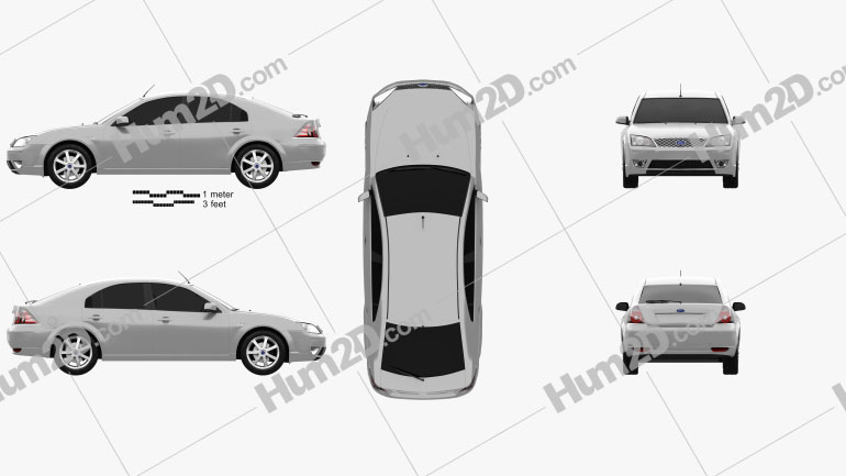 Ford Mondeo hatchback 2003 PNG Clipart