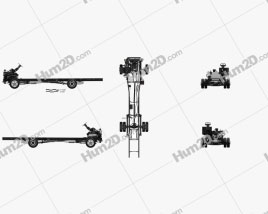 Ford F59 Bus Chassis L2 2018 clipart