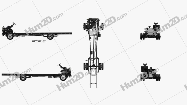 Ford F59 Bus Chassis L2 2018 clipart