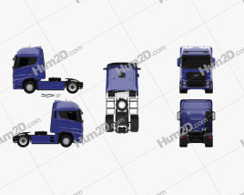 Ford F-Max Tractor Truck 2018 clipart