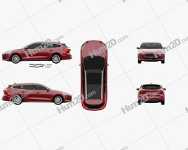 Ford Focus Vignale turnier 2018 car clipart