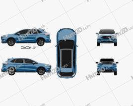 Ford Edge ST 2019 car clipart