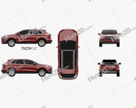 Ford Edge Titanium 2019 car clipart
