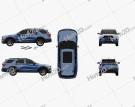 Ford Explorer ST 2020 car clipart
