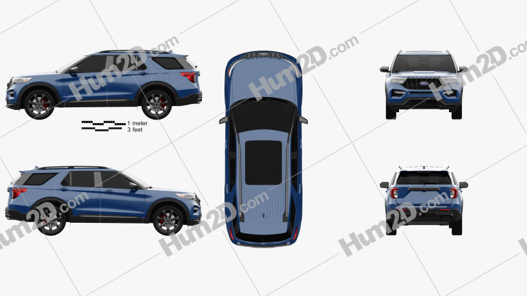 Ford Explorer ST 2020 Blueprint