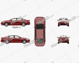 Ford Fusion Titanium with HQ interior 2017 car clipart