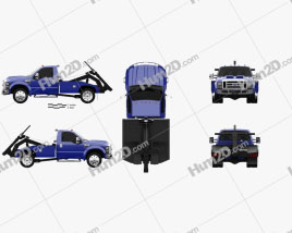 Ford F-550 Super Duty Regular Cab Tow Truck 2005 clipart