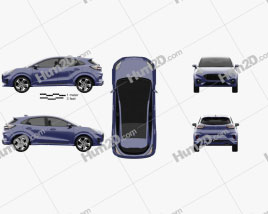 Ford Puma 2020 car clipart