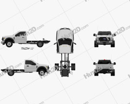 Ford F-550 Super Duty Regular Cab Chassis 2019 clipart