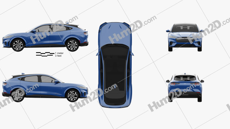 Ford Mustang Mach-E 2021 car clipart