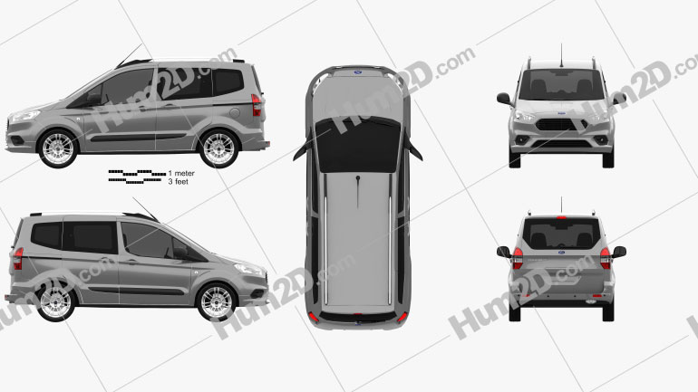 Ford Tourneo Courier 2018 Blueprint