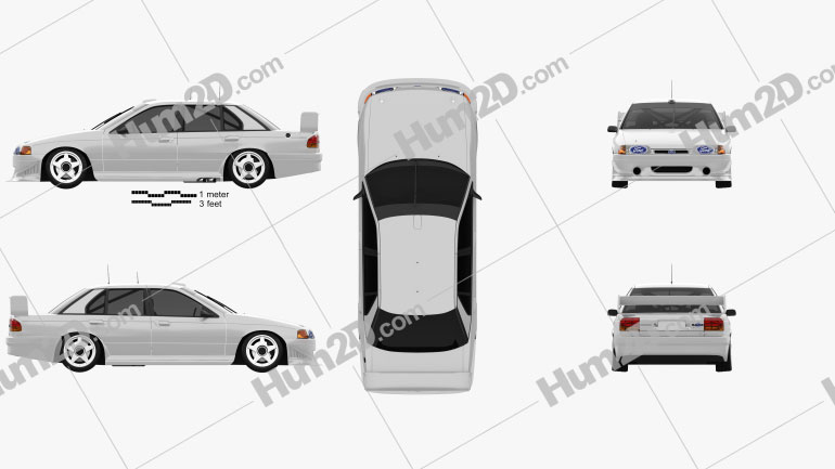 Ford Falcon V8 Supercars 1993 car clipart