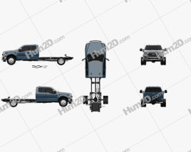 Ford F Super Duty 550 Extended Cab Chassis Lariat 2020 car clipart