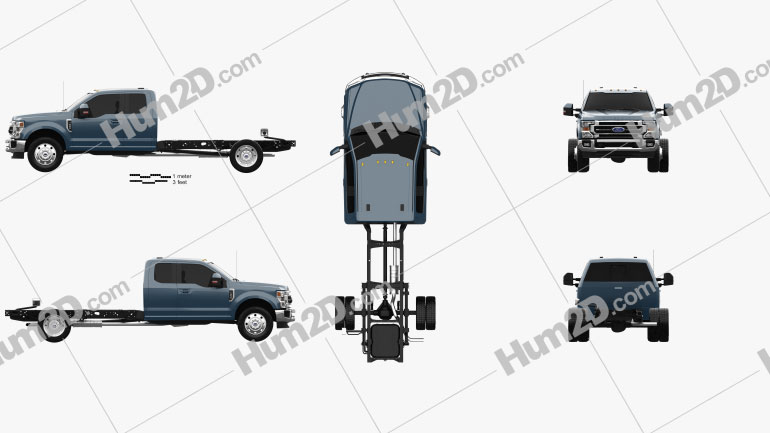 Ford F Super Duty 550 Extended Cab Chassis Lariat 2020 car clipart