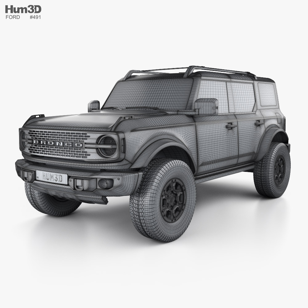 Ford Bronco Badlands Preproduction 4-door 2022 car clipart