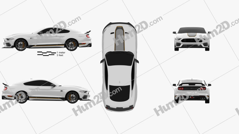 Ford Mustang Mach 1 Handling Package 2021 car clipart