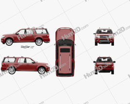 Ford Expedition EL Platinum with HQ interior 2015 car clipart