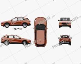 Ford Escape SE com interior HQ 2020 car clipart