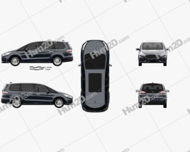 Ford Galaxy 2019 clipart