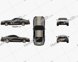 Ford Mustang Shelby GT-H coupe 2019 car clipart