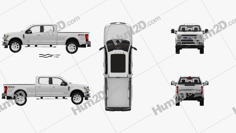 Ford F-350 Super Duty Super Crew Cab King Ranch with HQ interior 2015 PNG Clipart