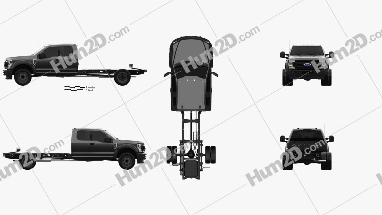 Ford F-550 Super Duty Extended Cab 84CA XL Chassis 2022 PNG Clipart