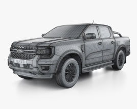 Ford Ranger Double Cab Sport 2024 car clipart