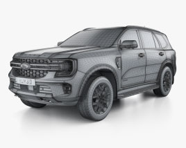 Ford Everest Sport 2024 car clipart