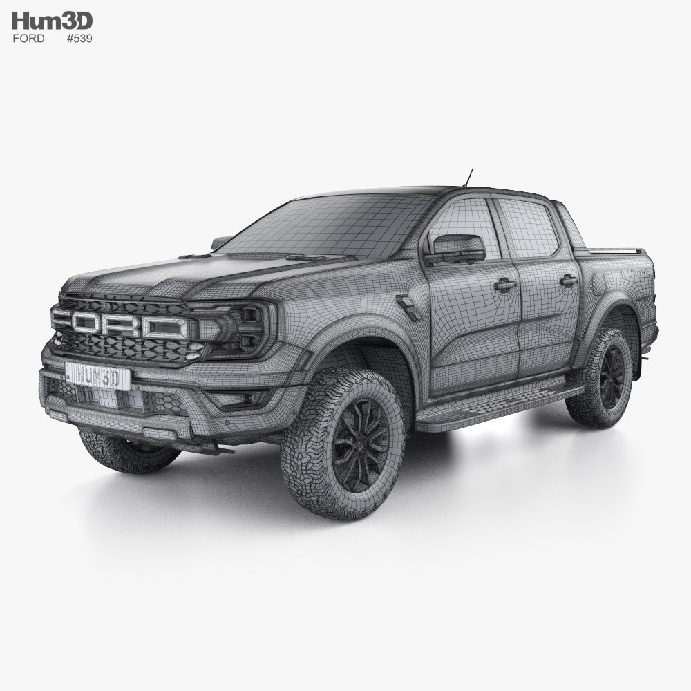 Ford Ranger Double Cab Raptor 2024 car clipart