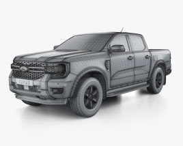 Ford Ranger Double Cab XLT 2024 car clipart